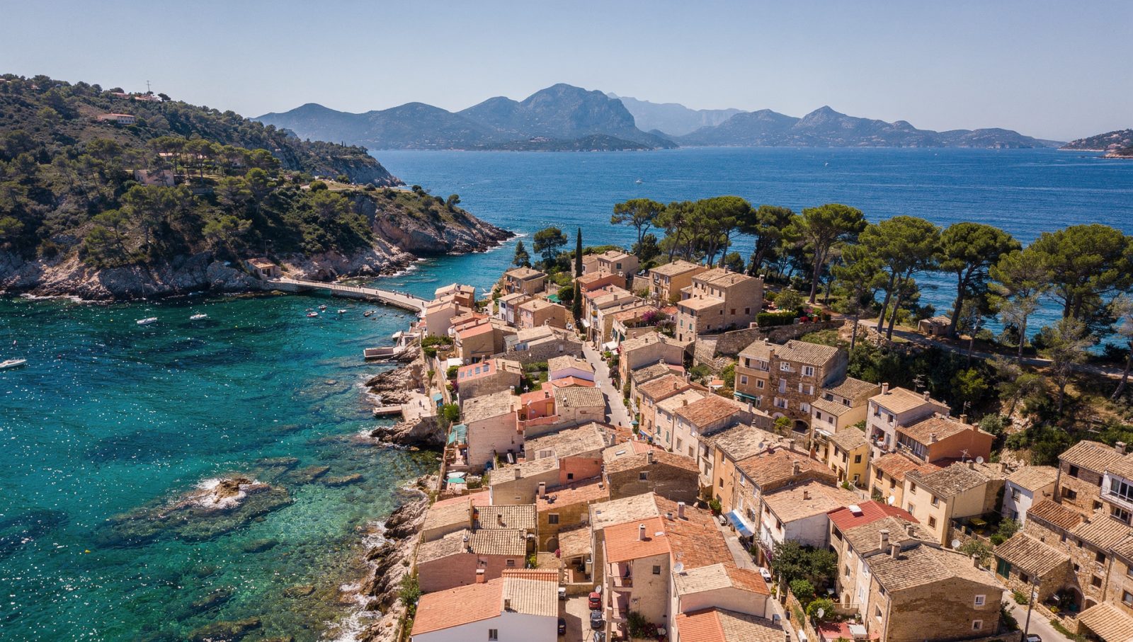 Vista panorámica de la costa de Mallorca